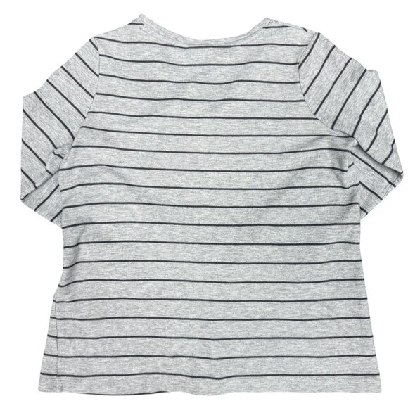 Women's J. JILL Striped Sweater Shell Buttons w/Pockets- Size XS - Picture 2 of 11